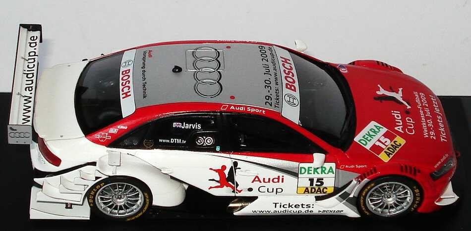Foto 1:43 Audi A4 DTM 2009 (Modell 2008) Phoenix, Audi Cup Nr.15, Oliver Jarvis Werbemodell Spark 5020900173