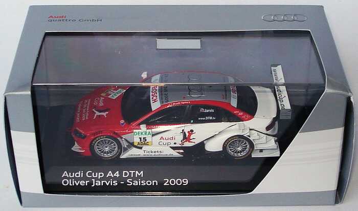Foto 1:43 Audi A4 DTM 2009 (Modell 2008) Phoenix, Audi Cup Nr.15, Oliver Jarvis Werbemodell Spark 5020900173