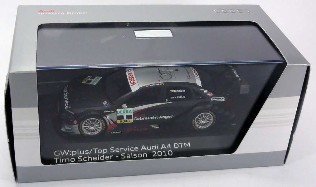 Foto 1:43 Audi A4 DTM 2010 Abt, GW:plus/Top Service Nr.1, Timo Scheider Werbemodell Spark 5021000123