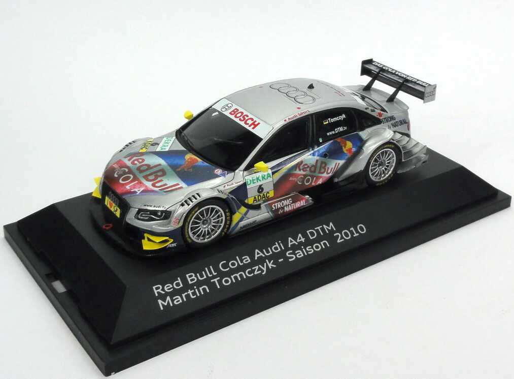 Foto 1:43 Audi A4 DTM 2010 Abt, Red Bull Cola Nr.6, Martin Tomczyk Werbemodell Spark 5021000133