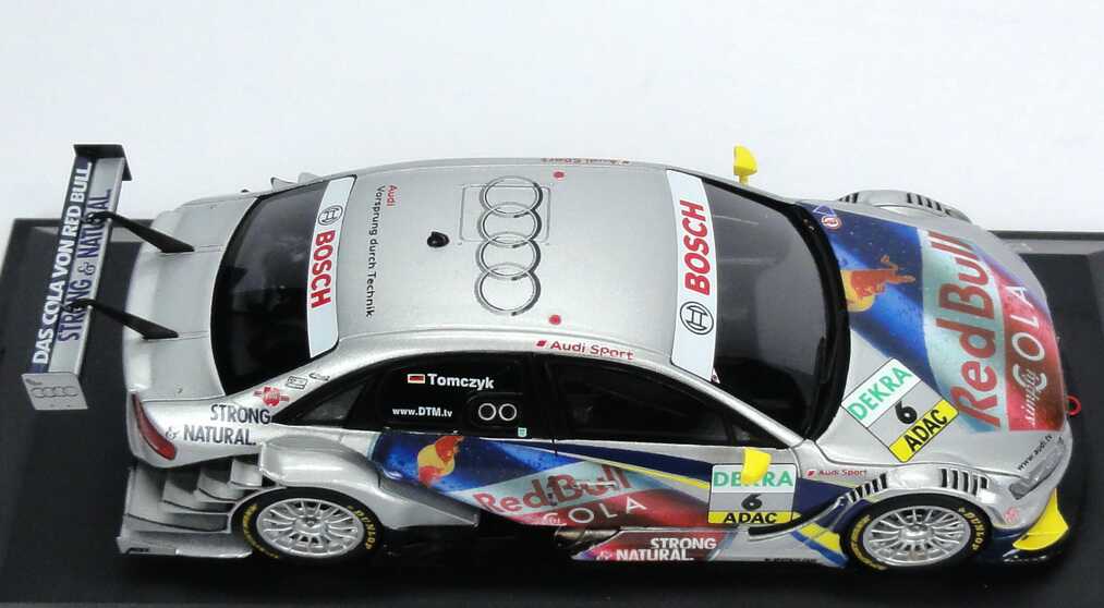 Foto 1:43 Audi A4 DTM 2010 Abt, Red Bull Cola Nr.6, Martin Tomczyk Werbemodell Spark 5021000133