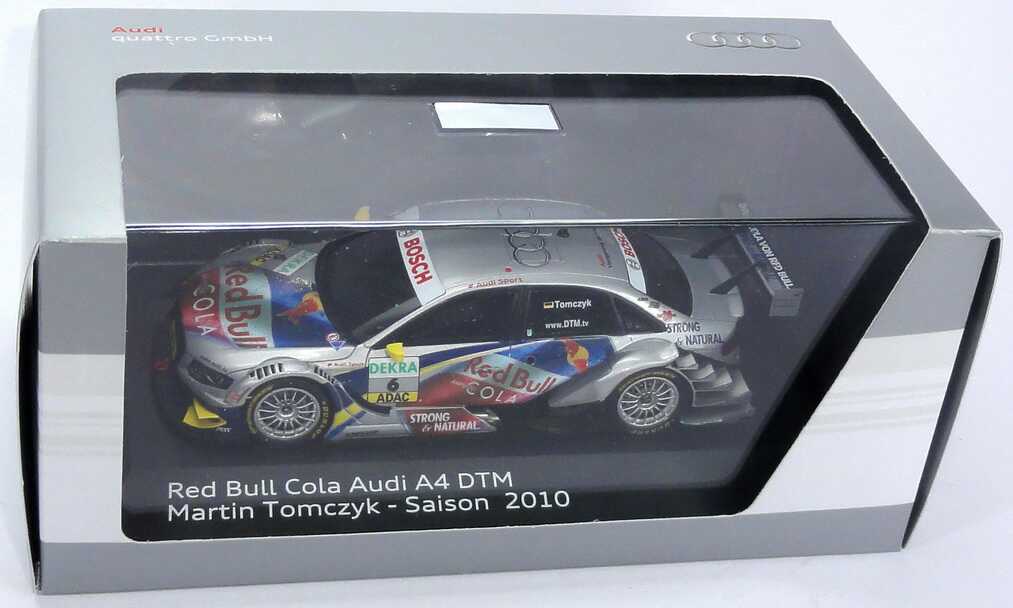 Foto 1:43 Audi A4 DTM 2010 Abt, Red Bull Cola Nr.6, Martin Tomczyk Werbemodell Spark 5021000133