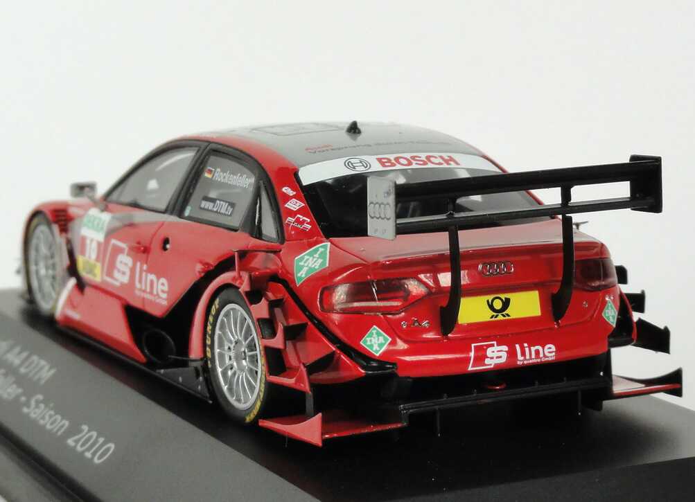 Foto 1:43 Audi A4 DTM 2010 Phoenix, S line Nr.10, Mike Rockenfeller Werbemodell Spark 5021000163
