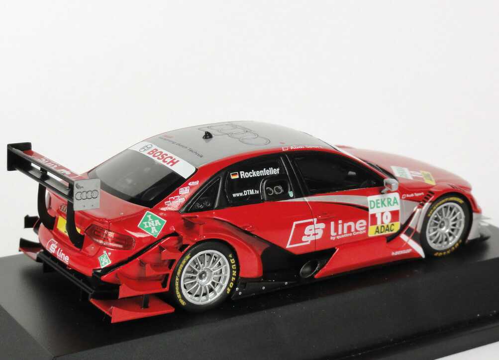 Foto 1:43 Audi A4 DTM 2010 Phoenix, S line Nr.10, Mike Rockenfeller Werbemodell Spark 5021000163