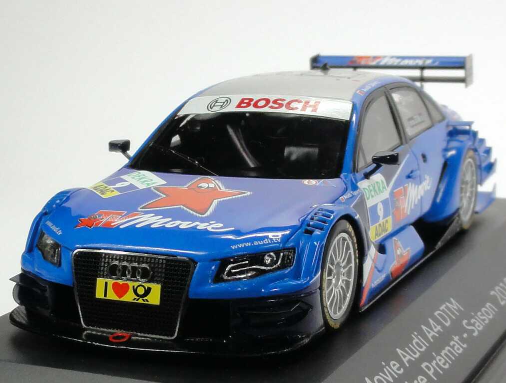 Foto 1:43 Audi A4 DTM 2010 Phoenix, TV Movie Nr.9, Alexandre Prémat Werbemodell Spark 5021000153