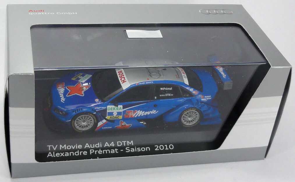 Foto 1:43 Audi A4 DTM 2010 Phoenix, TV Movie Nr.9, Alexandre Prémat Werbemodell Spark 5021000153