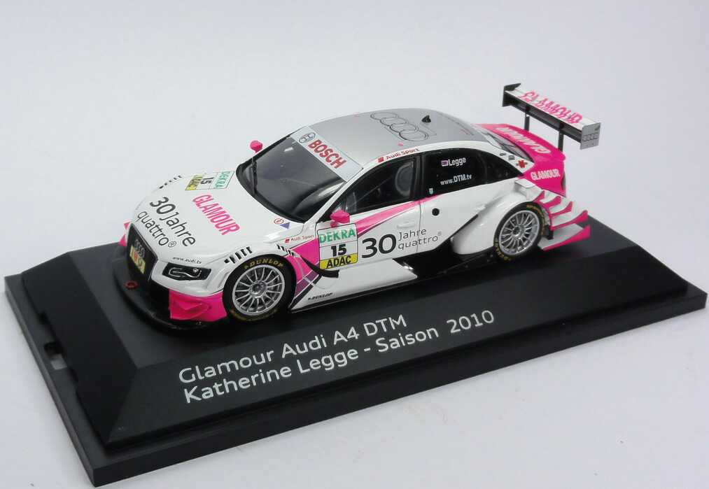 Foto 1:43 Audi A4 DTM 2010 Rosberg, Glamour Nr.15, Katherine Legge Werbemodell Spark 5021000183