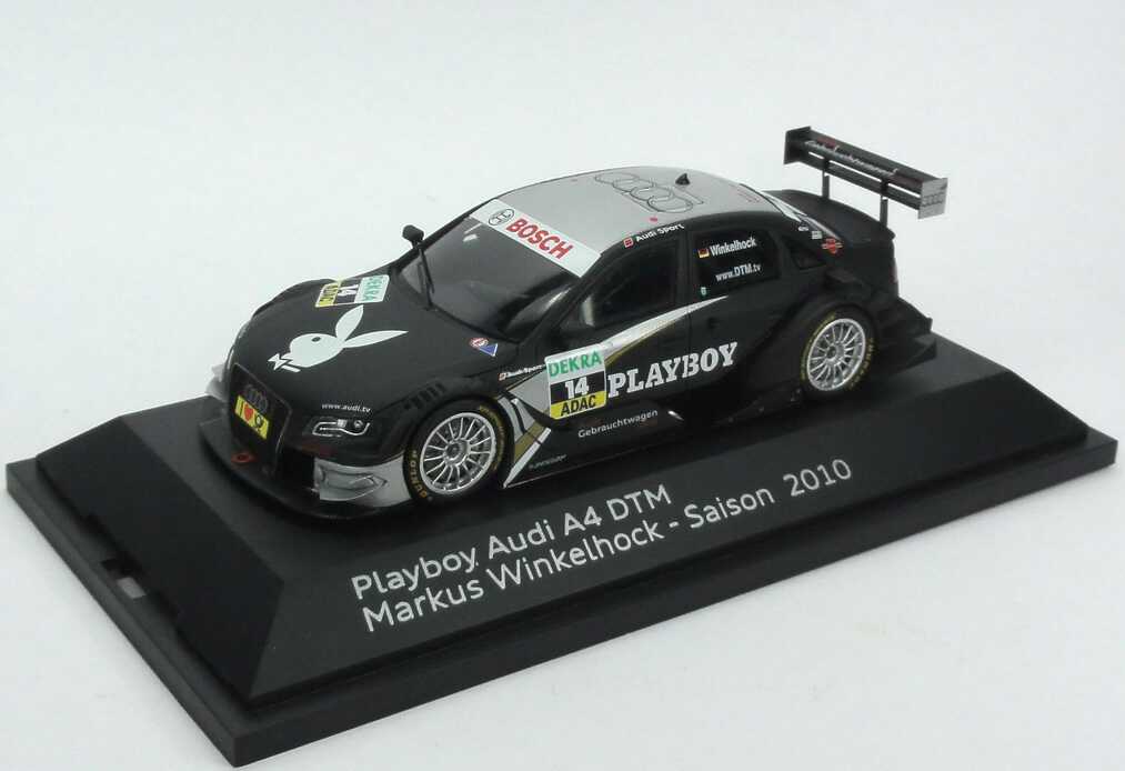 Foto 1:43 Audi A4 DTM 2010 Rosberg, Playboy Nr.14, Markus Winkelhock Werbemodell Spark 5021000173
