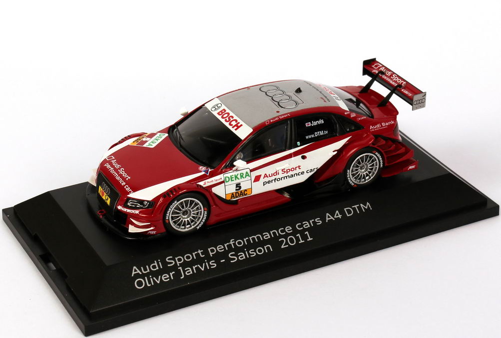 Foto 1:43 Audi A4 DTM 2011 Abt, Audi Sport Nr.5, Oliver Jarvis Werbemodell Spark 5021100233