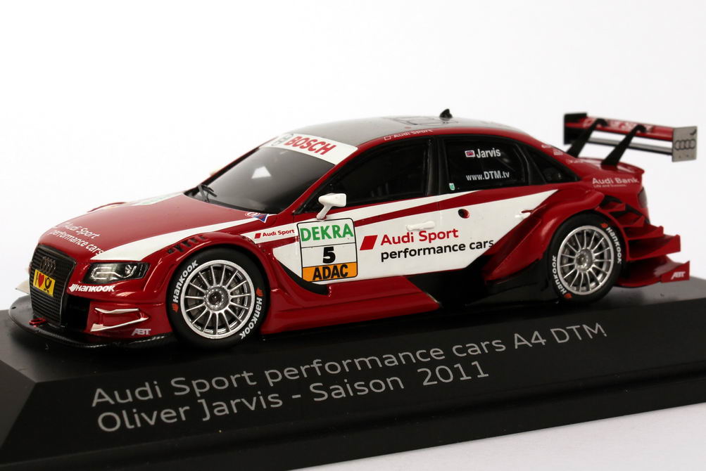 Foto 1:43 Audi A4 DTM 2011 Abt, Audi Sport Nr.5, Oliver Jarvis Werbemodell Spark 5021100233