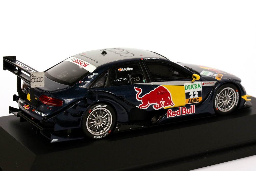 Foto 1:43 Audi A4 DTM 2011 Abt, Red Bull Nr.22, Miguel Molina Werbemodell Spark 5021100263