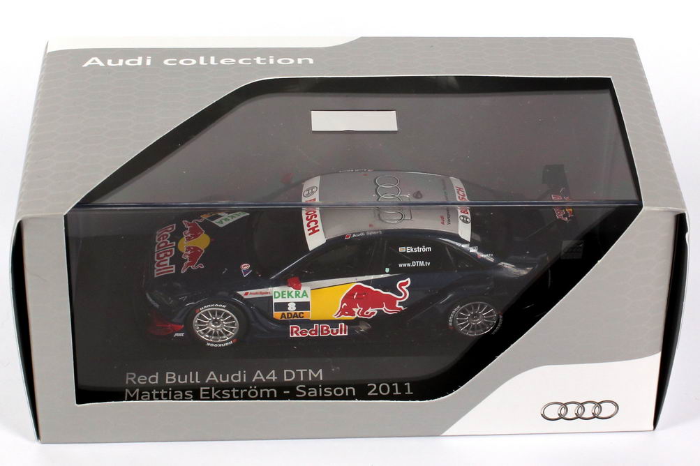 Foto 1:43 Audi A4 DTM 2011 Abt, Red Bull Nr.8, Mattias Ekström Werbemodell Spark 5021100223