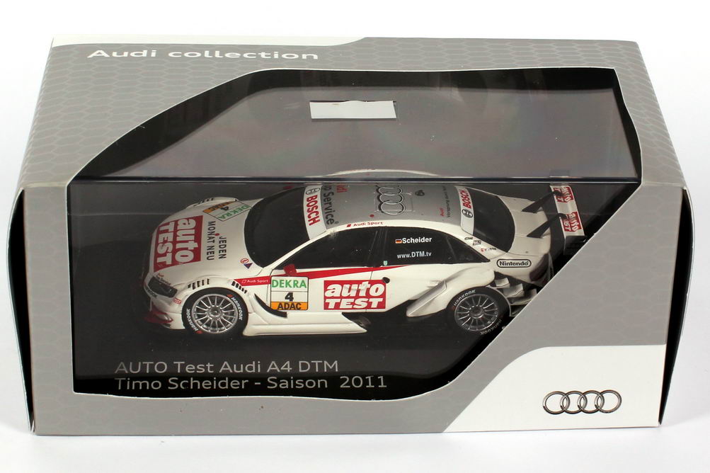 Foto 1:43 Audi A4 DTM 2011 Abt, auto TEST Nr.4, Timo Scheider Werbemodell Spark 5021100213