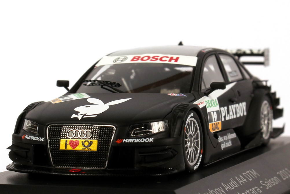 Foto 1:43 Audi A4 DTM 2011 Rosberg, Playboy Nr.19, Edoardo Mortara Werbemodell Spark 5021100273