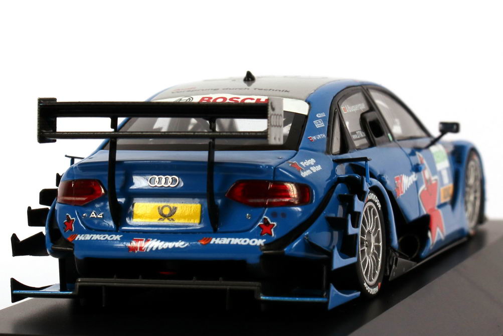 Foto 1:43 Audi A4 DTM 2011 Rosberg, TV Movie Nr.18, Filipe Albuquerque Werbemodell Spark 5021100283