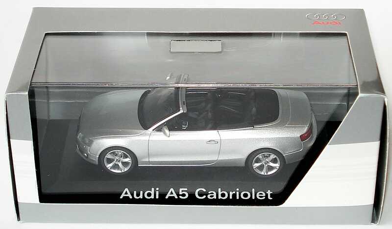 Foto 1:43 Audi A5 Cabriolet 3.0 TDI quattro eissilber-met. Werbemodell Schuco 5010805323