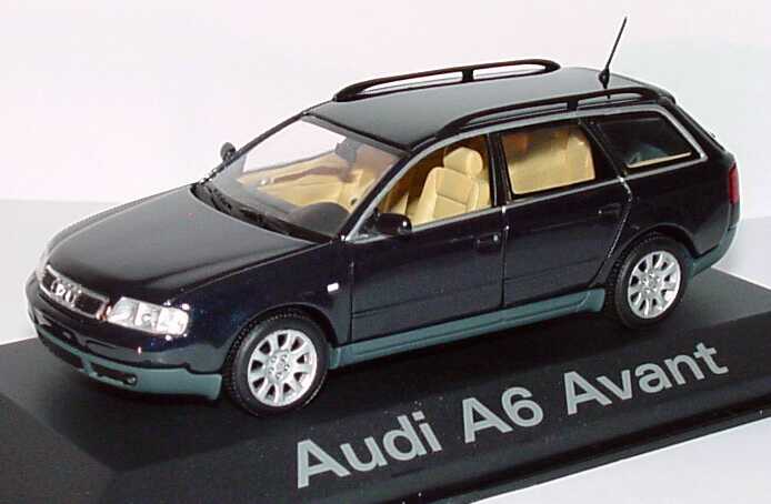 Foto 1:43 Audi A6 Avant (C5) mingblau-met. Werbemodell Minichamps 50198062