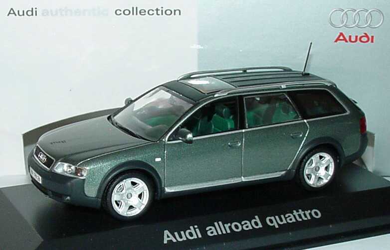 Foto 1:43 Audi A6 allroad quattro (C5) hochlandgrün-met. Werbemodell Minichamps 5010006613