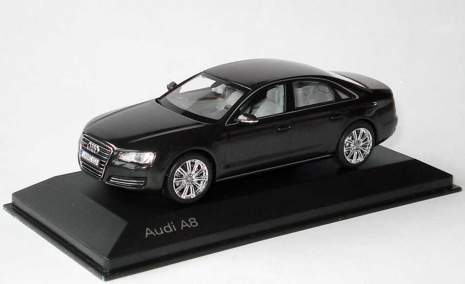 Foto 1:43 Audi A8 2010 (Typ D4) oolonggrau-met. Werbemodell Kyosho 5011008123