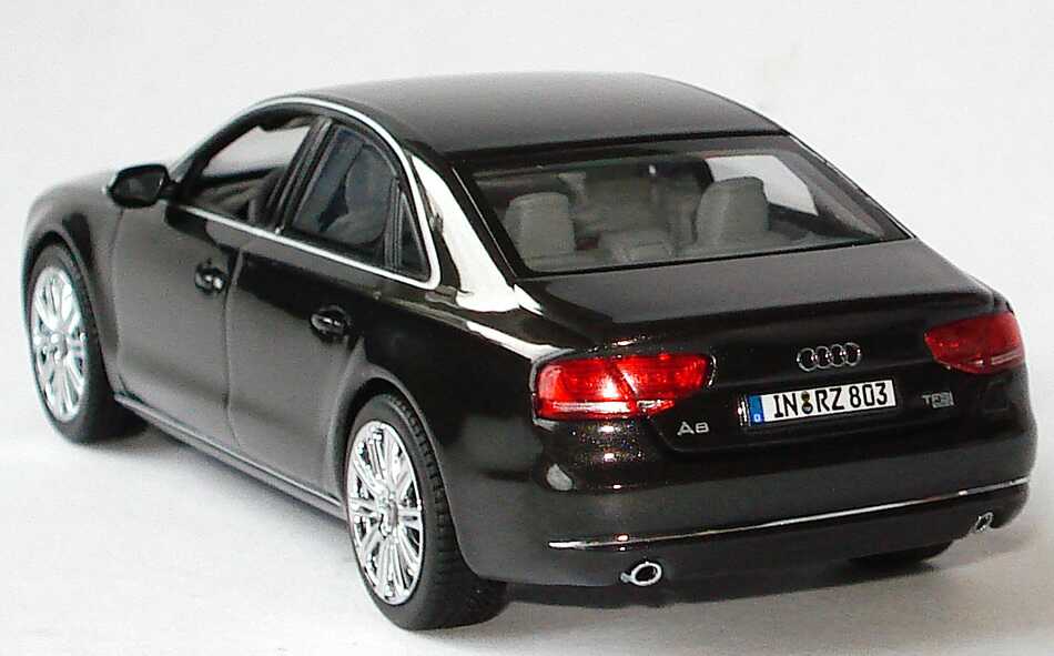 Foto 1:43 Audi A8 2010 (Typ D4) oolonggrau-met. Werbemodell Kyosho 5011008123