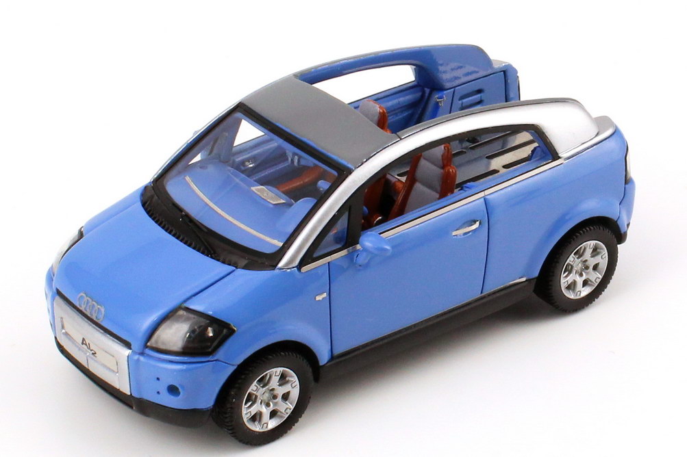 Foto 1:43 Audi AL2 open end Concept (Tokyo 1997) maritim-blau JB-Modellautos JB02
