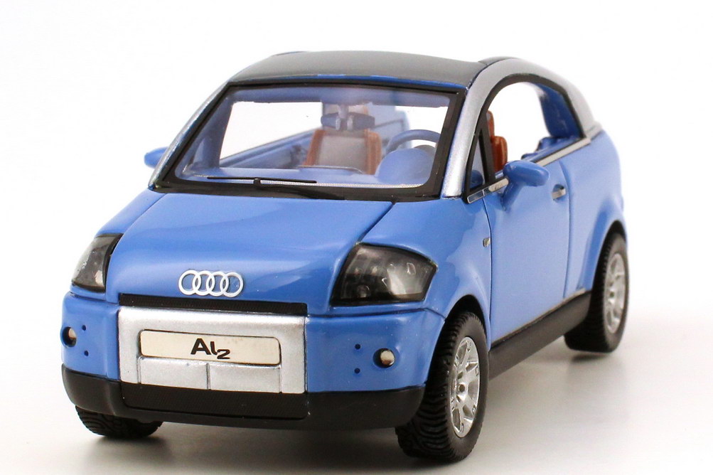 Foto 1:43 Audi AL2 open end Concept (Tokyo 1997) maritim-blau JB-Modellautos JB02