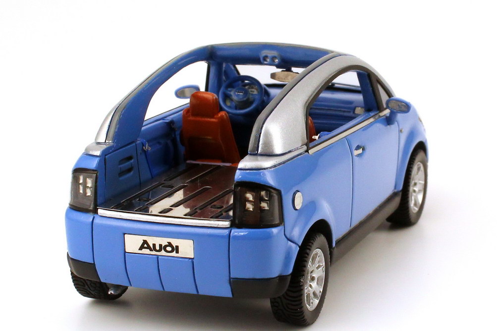 Foto 1:43 Audi AL2 open end Concept (Tokyo 1997) maritim-blau JB-Modellautos JB02