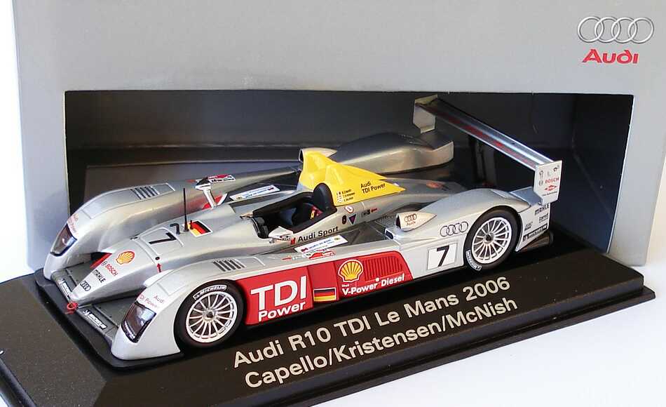 Foto 1:43 Audi R10 TDI 24h von Le Mans 2006 Nr.7, Capello/Kristensen/McNish Werbemodell Minichamps 5020601013