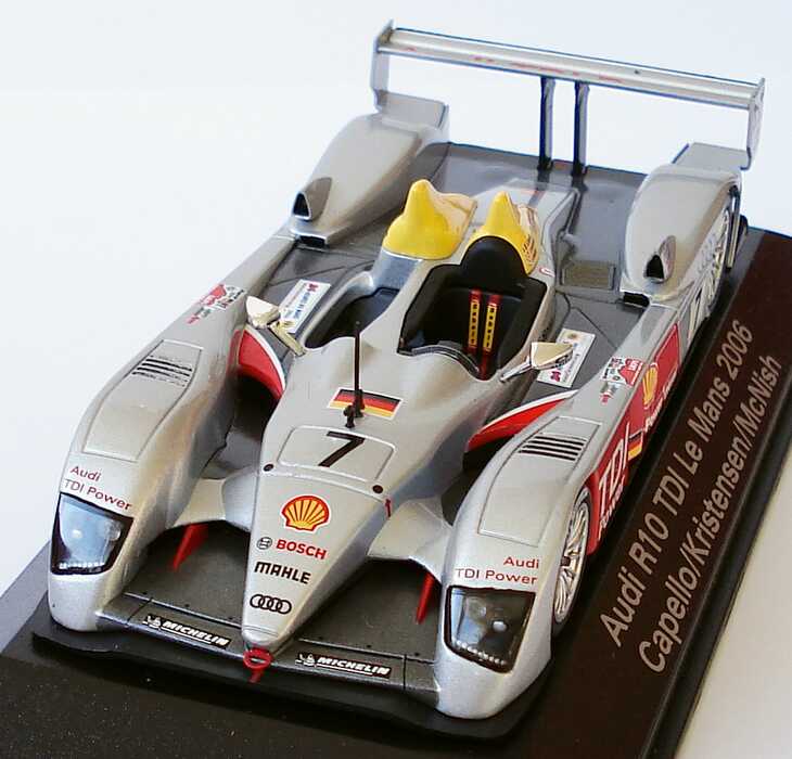 Foto 1:43 Audi R10 TDI 24h von Le Mans 2006 Nr.7, Capello/Kristensen/McNish Werbemodell Minichamps 5020601013