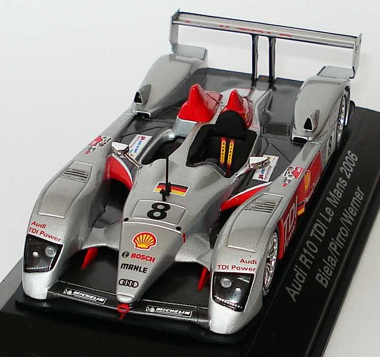 Foto 1:43 Audi R10 TDI 24h von Le Mans 2006 Nr.8 Biela/Pirro/Werner Werbemodell Siegerfahrzeug Minichamps 5020601023