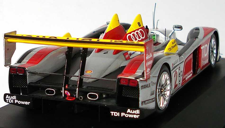 Foto 1:43 Audi R10 TDI 24h von Le Mans 2008 Nr.2, Capello / Kristensen / McNish (Sieger) Werbemodell Spark 5020800223