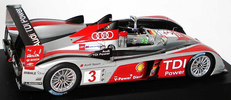 Foto 1:43 Audi R10 TDI 24h von Le Mans 2008 Nr.3, Luhr / Premat / Rockenfeller Werbemodell Spark 5020800233