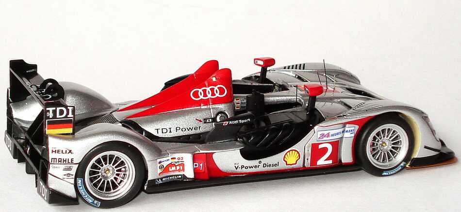 Foto 1:43 Audi R15 TDI 24h von Le Mans 2009 Audi Sport North America Nr.2, Luhr / Rockenfeller / Werner Werbemodell Spark 5020900223