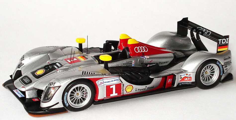 Foto 1:43 Audi R15 TDI 24h von Le Mans 2009 Audi Sport Team Joest Nr.1, Capello / Kristensen / McNish Werbemodell Spark 5020900213