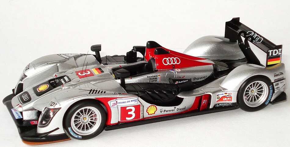 Foto 1:43 Audi R15 TDI 24h von Le Mans 2009 Audi Sport Team Joest Nr.3, Bernhard / Dumas / Premat Werbemodell Spark 5020900233