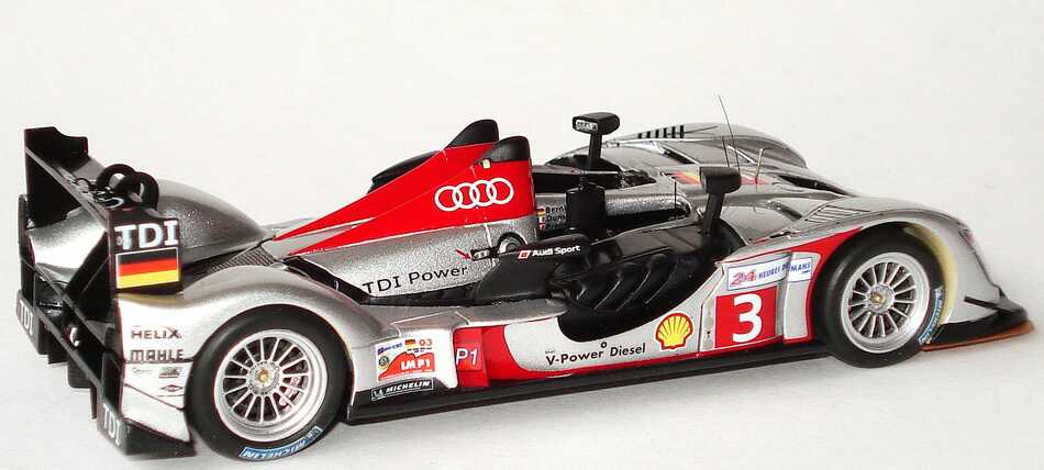 Foto 1:43 Audi R15 TDI 24h von Le Mans 2009 Audi Sport Team Joest Nr.3, Bernhard / Dumas / Premat Werbemodell Spark 5020900233