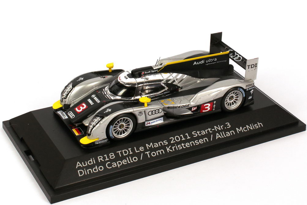 Foto 1:43 Audi R18 TDI 24h von Le Mans 2011 Nr.3, Kristensen / Capello / McNish Werbemodell Spark 5021100143