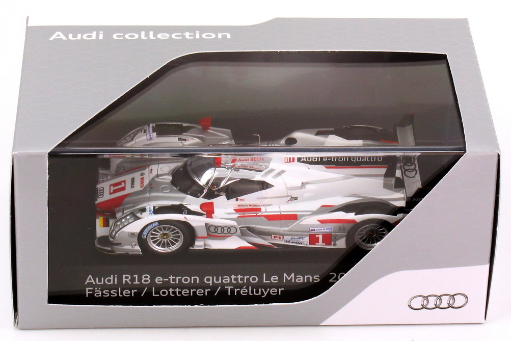Foto 1:43 Audi R18 e-tron quattro 24h von LeMans 2012 Nr.1, Fässler / Lotterer / Tréluyer Werbemodell Spark 5021200233