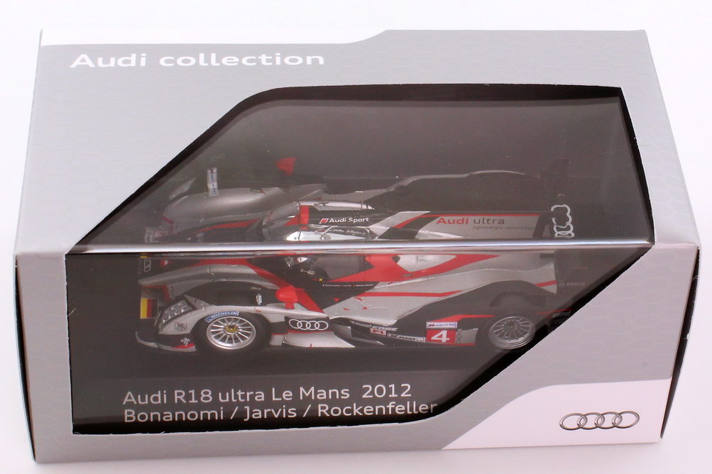 Foto 1:43 Audi R18 ultra 24h von LeMans 2012 Nr.4, Bonanomi / Jarvis / Rockenfeller Werbemodell Spark 5021200263