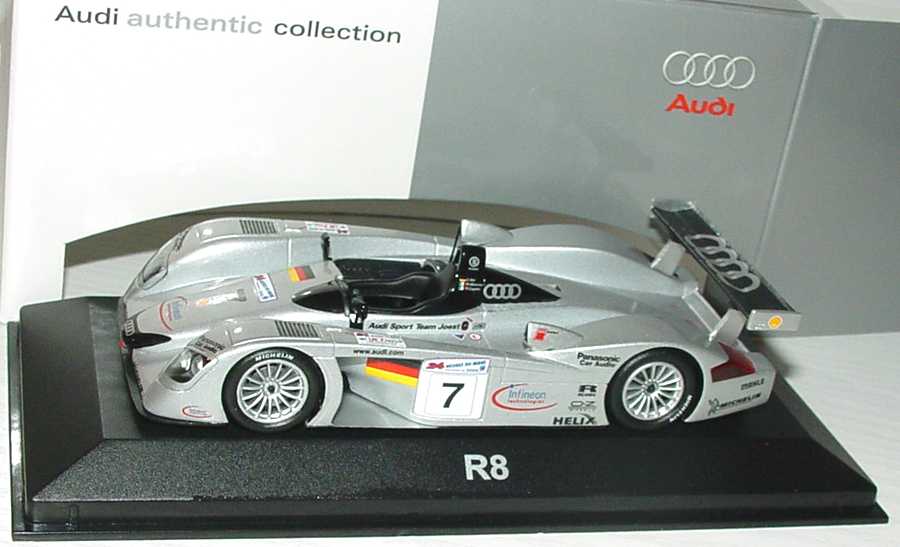 Foto 1:43 Audi R8 24h von Le Mans 2000 Nr.7, Abt/Alboreto/Capello Werbemodell Minichamps