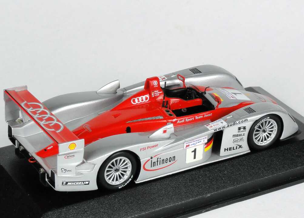 Foto 1:43 Audi R8 24h von Le Mans 2002 Nr.1, Biela/Kristensen/Pirro, Siegerfahrzeug Werbemodell Minichamps 5020200303