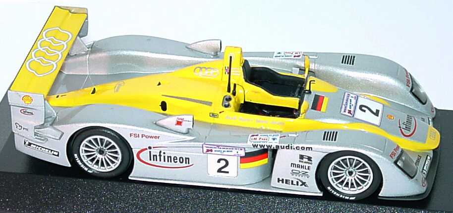 Foto 1:43 Audi R8 24h von Le Mans 2002 Nr.2, Capello/Herbert/Pescatori Werbemodell Minichamps 5020200403