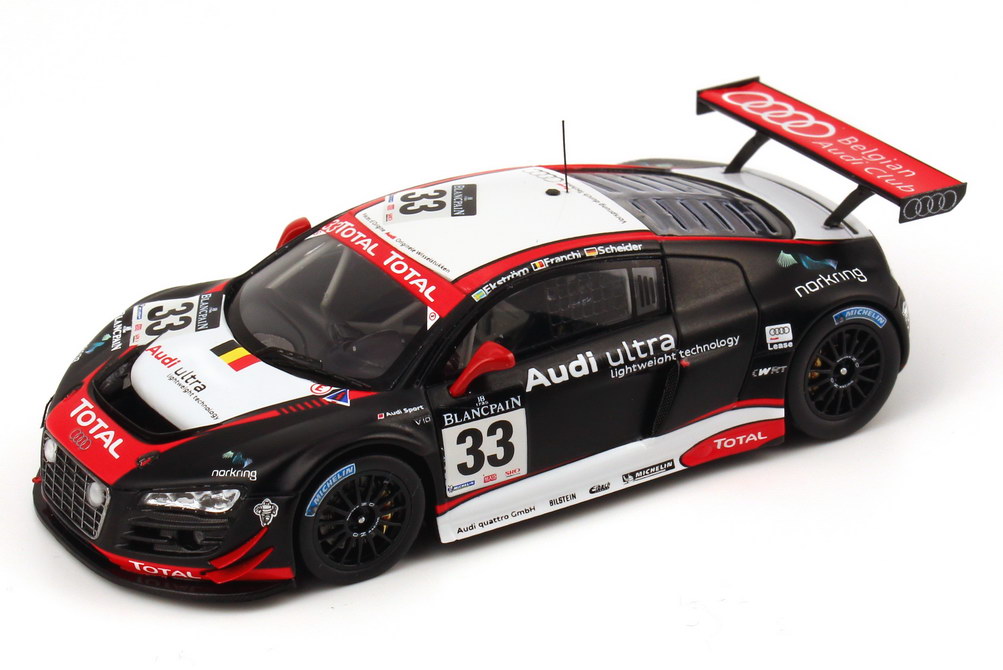 Foto 1:43 Audi R8 LMS 24 Stundenrennen Spa 2011 Nr.33, Ekström / Franchi / Scheider Werbemodell Spark 5021118453