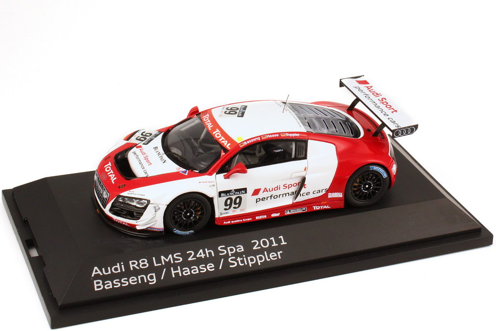 Foto 1:43 Audi R8 LMS 24 Stundenrennen Spa 2011 Nr.99, Basseng / Haase / Stippler Werbemodell Spark 5021118483