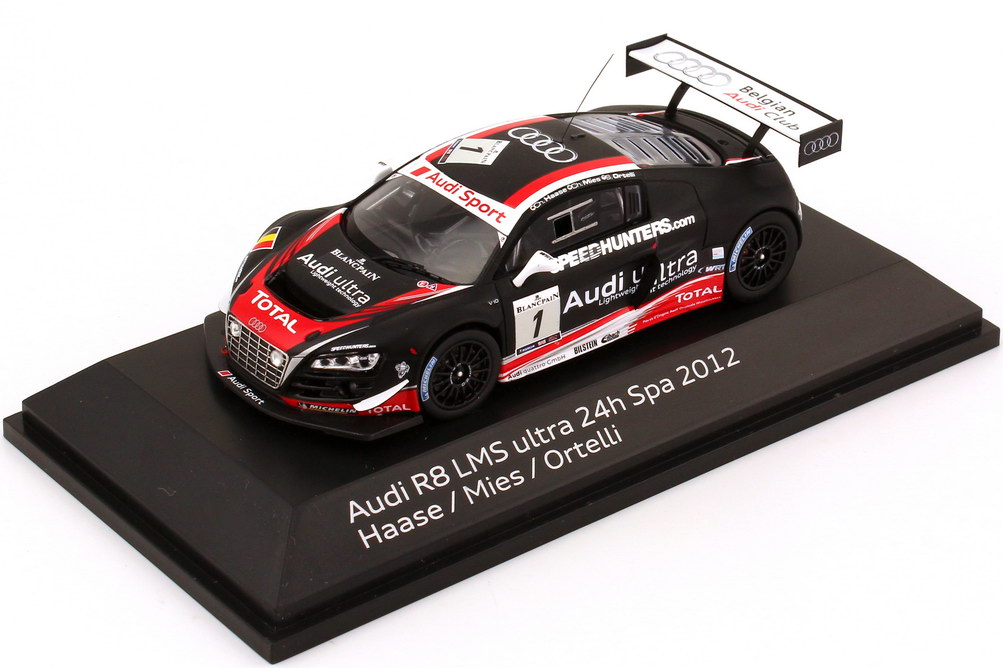 Foto 1:43 Audi R8 LMS 24h Spa 2012 Belgian Audi Club Nr.1, Haase / Mies / Ortelli Werbemodell Spark 5021200373