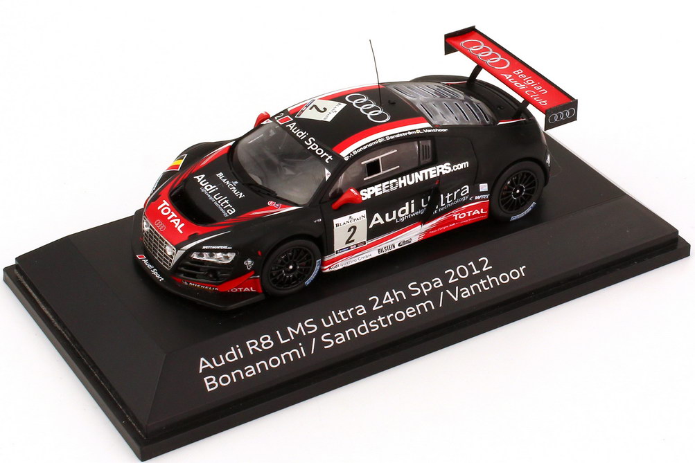 Foto 1:43 Audi R8 LMS 24h Spa 2012 Belgian Audi Club Nr.2, Bonanomi / Sandström / Vanthoor Werbemodell Spark 5021200393