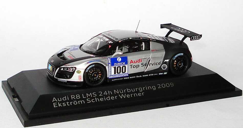 Foto 1:43 Audi R8 LMS 24 Stundenrennen Nürburgring 2009 Abt Sportsline, Gebrauchtwagen:plus Nr.100 , Scheider / Ekström / Werner Werbemodell Spark 5020918443