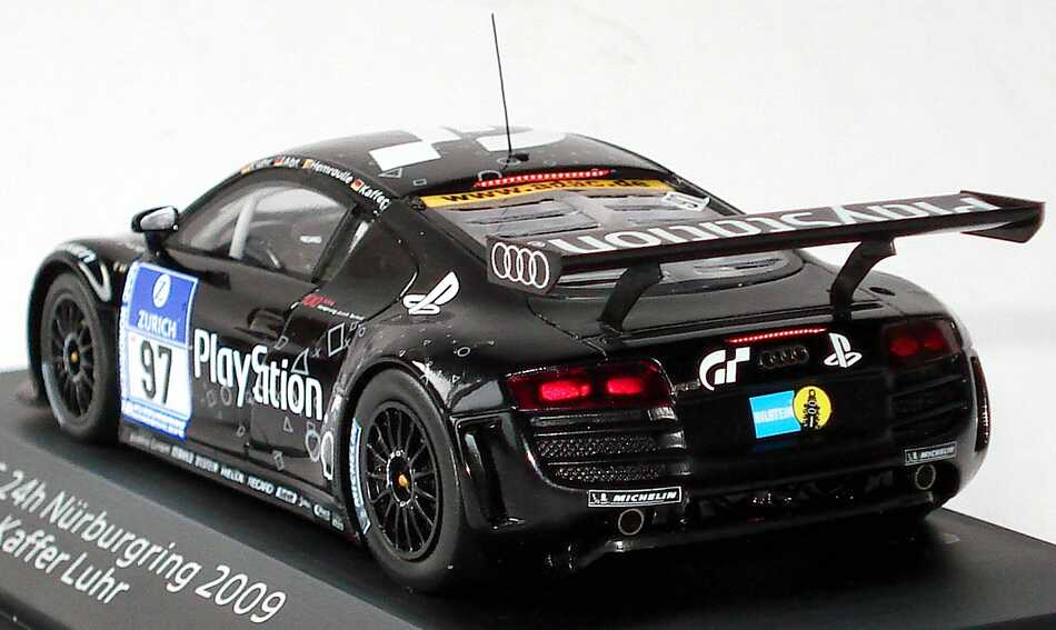 Foto 1:43 Audi R8 LMS 24 Stundenrennen Nürburgring 2009 Abt Sportsline, Playstation Nr.97, Luhr / Abt / Hemroulle / Kaffer Werbemodell Spark 5020918413