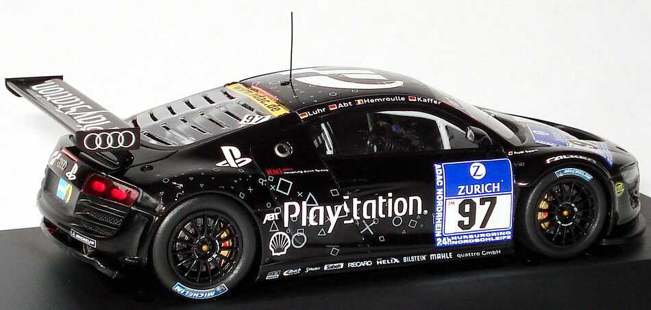 Foto 1:43 Audi R8 LMS 24 Stundenrennen Nürburgring 2009 Abt Sportsline, Playstation Nr.97, Luhr / Abt / Hemroulle / Kaffer Werbemodell Spark 5020918413