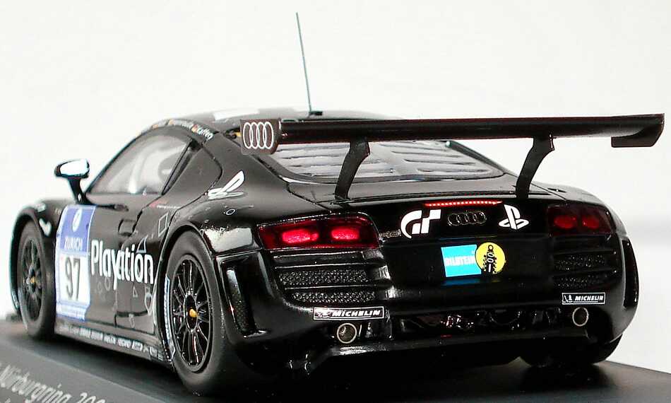 Foto 1:43 Audi R8 LMS 24 Stundenrennen Nürburgring 2009 Abt Sportsline, Playstation Nr.97, Luhr / Abt / Hemroulle / Kaffer Werbemodell Spark 5020918413